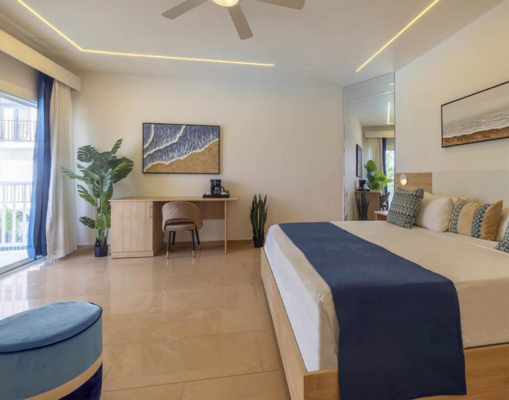 Habitación del hotel en República Dominicana la cual puedes disfrutar con nuestros planes turísticos