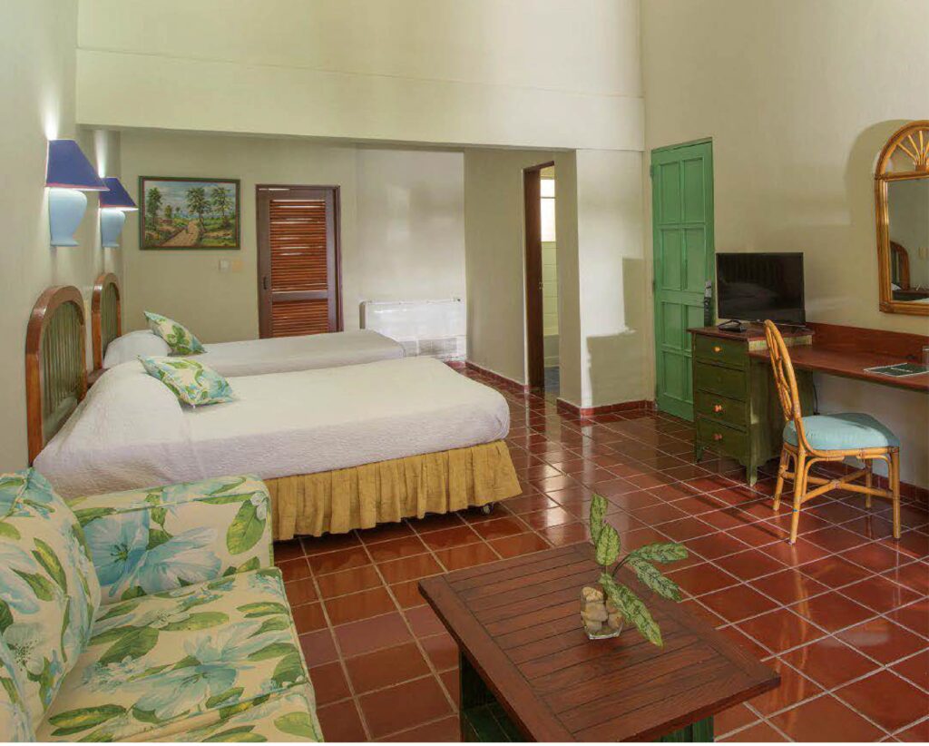 Habitación del hotel en República Dominicana la cual puedes disfrutar con nuestros planes turísticos