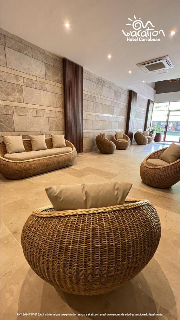 Sala del Hotel Caribbean el cual podrás disfrutar con nuestros planes turísticos