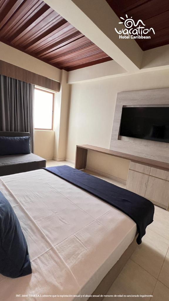Habitación del Hotel Caribbean la cual podrás disfrutar con nuestros planes turísticos
